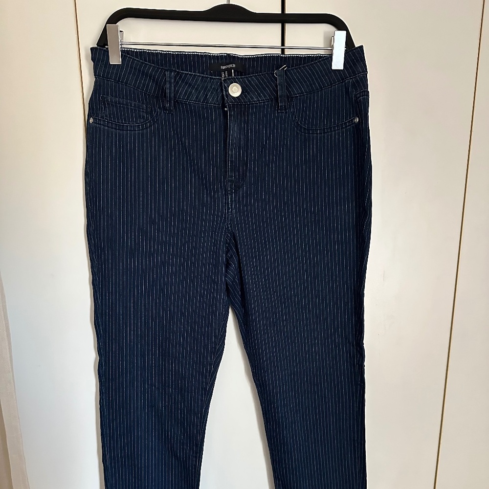 Dark blue jeans